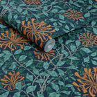 140484 Honeysuckle Tidewater Blue William Morris at Home Wallpaper by Graham & Brown