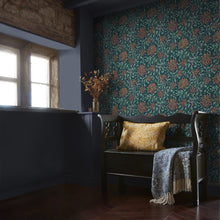 140484 Honeysuckle Tidewater Blue William Morris at Home Wallpaper by Graham & Brown