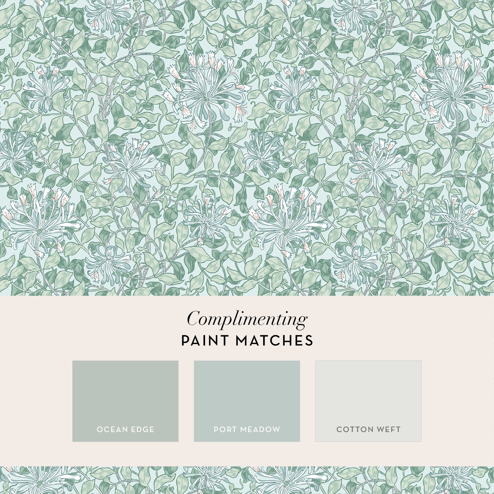 140485 Honeysuckle Breeze William Morris at Home Wallpaper by Graham & Brown