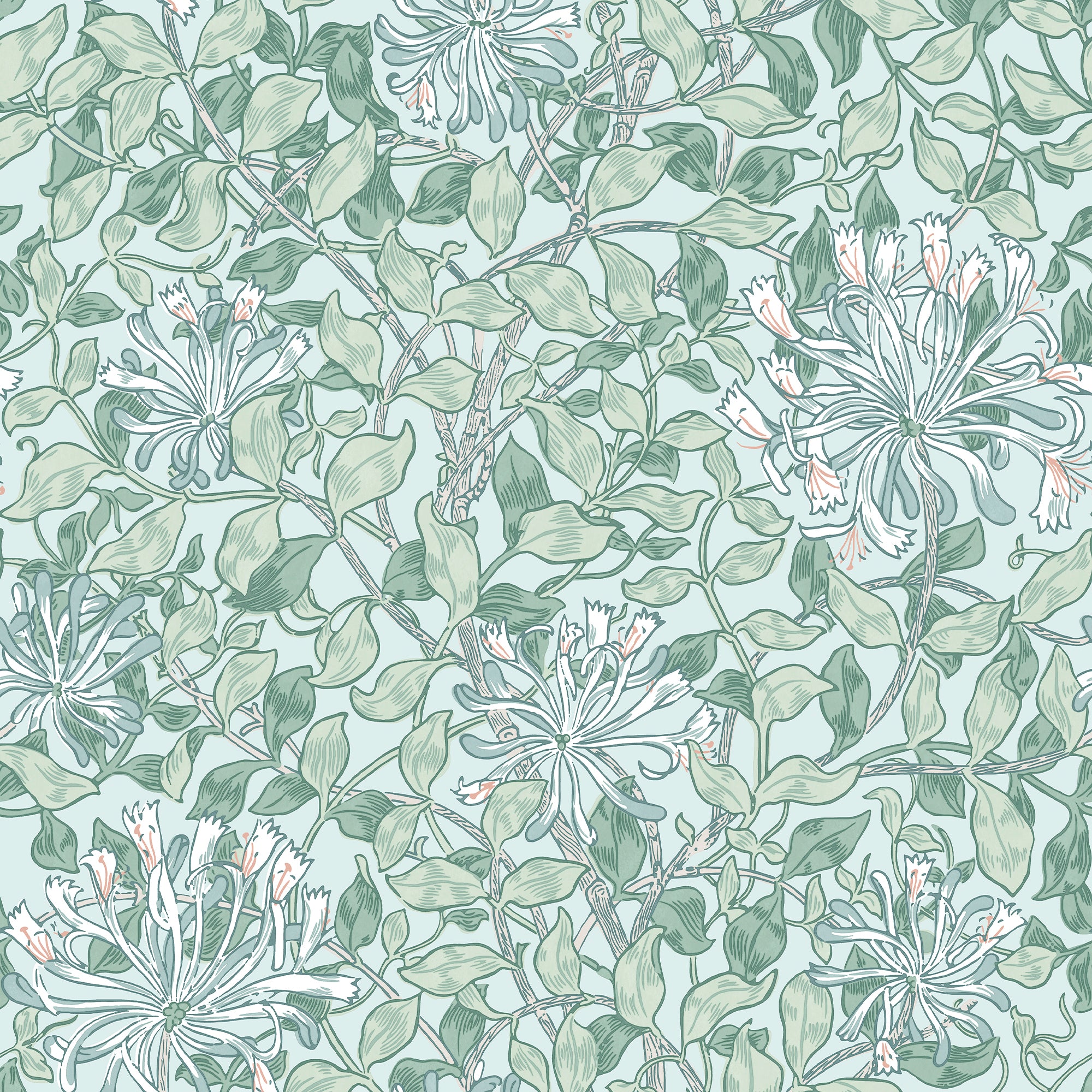 140485 Honeysuckle Breeze William Morris at Home Wallpaper by Graham & Brown