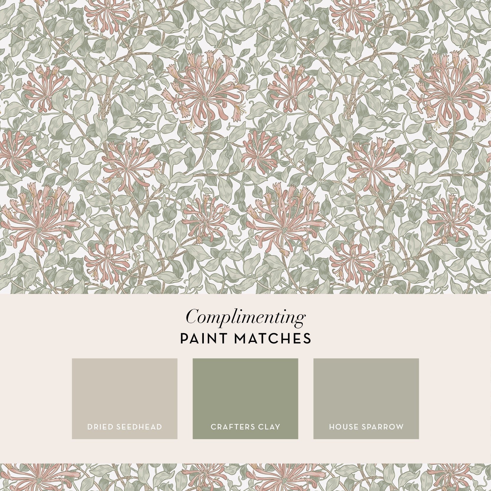 140488 Honeysuckle Maytime William Morris at Home Wallpaper by Graham & Brown