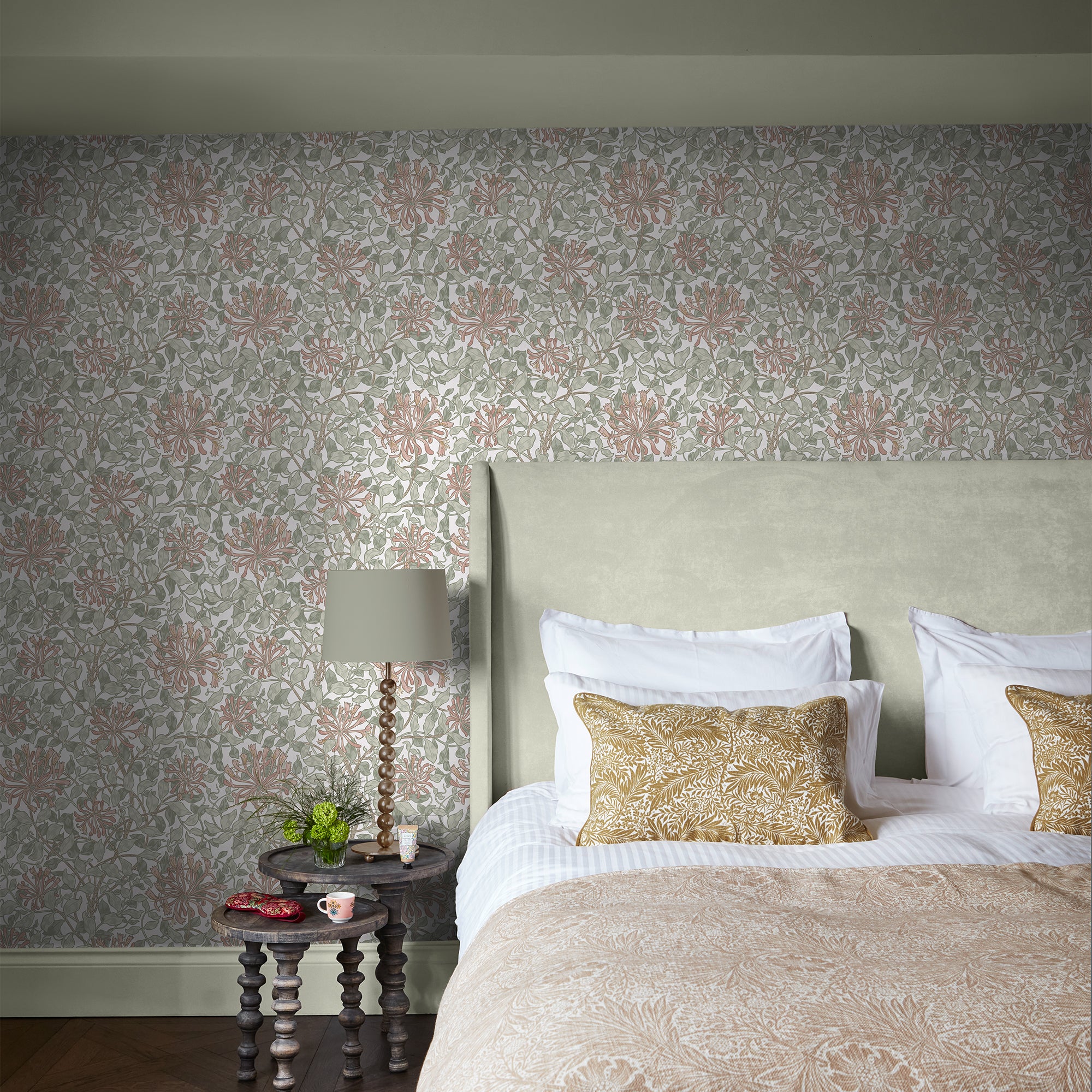 140488 Honeysuckle Maytime William Morris at Home Wallpaper by Graham & Brown