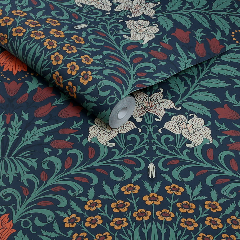 140494 Garden Moonlight William Morris at Home Wallpaper by Graham & Brown
