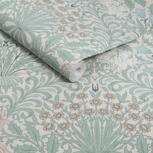 140496 Garden Cottage Blues William Morris at Home Wallpaper by Graham & Brown