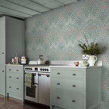 140496 Garden Cottage Blues William Morris at Home Wallpaper by Graham & Brown