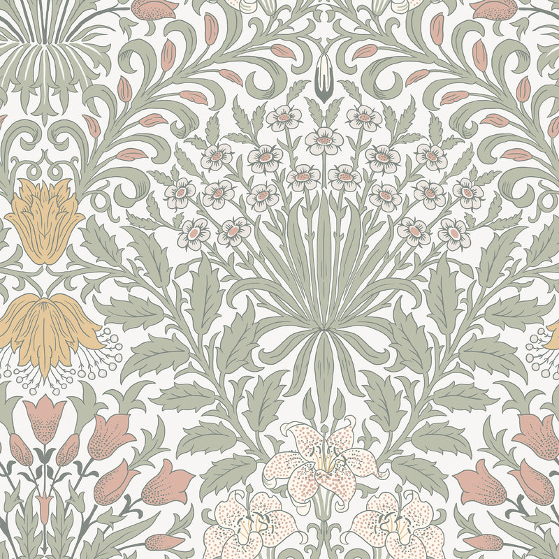 140497 Garden Soft Sage William Morris at Home Wallpaper by Graham & Brown