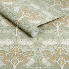 140500 Brother Rabbit Sage William Morris at Home Wallpaper by Graham & Brown
