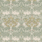 140500 Brother Rabbit Sage William Morris at Home Wallpaper by Graham & Brown