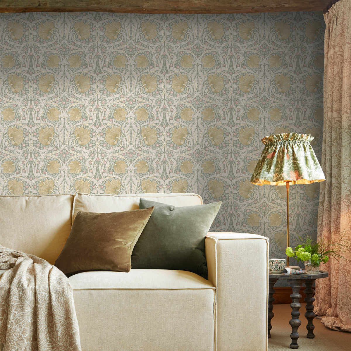 Pimpernel Spring Breeze Wallpaper by William Morris at Home