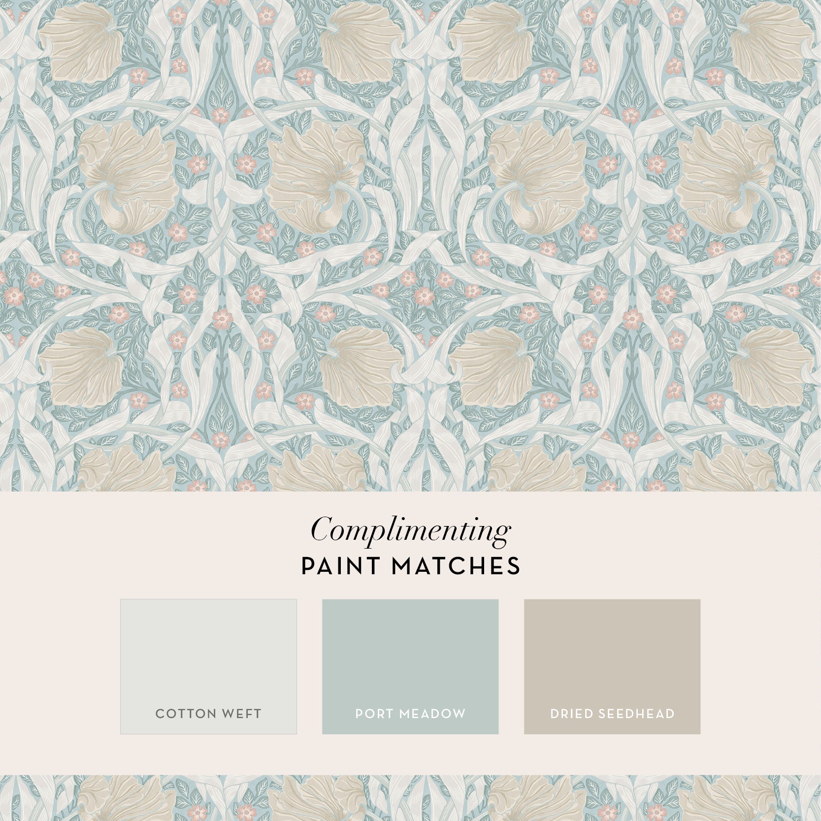 140507 Pimpernel Ocean William Morris at Home Wallpaper by Graham & Brown