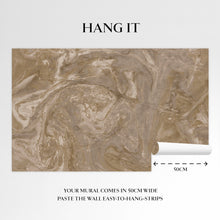 140646 Ethereal Marble Golden mural by Abigail Ahern