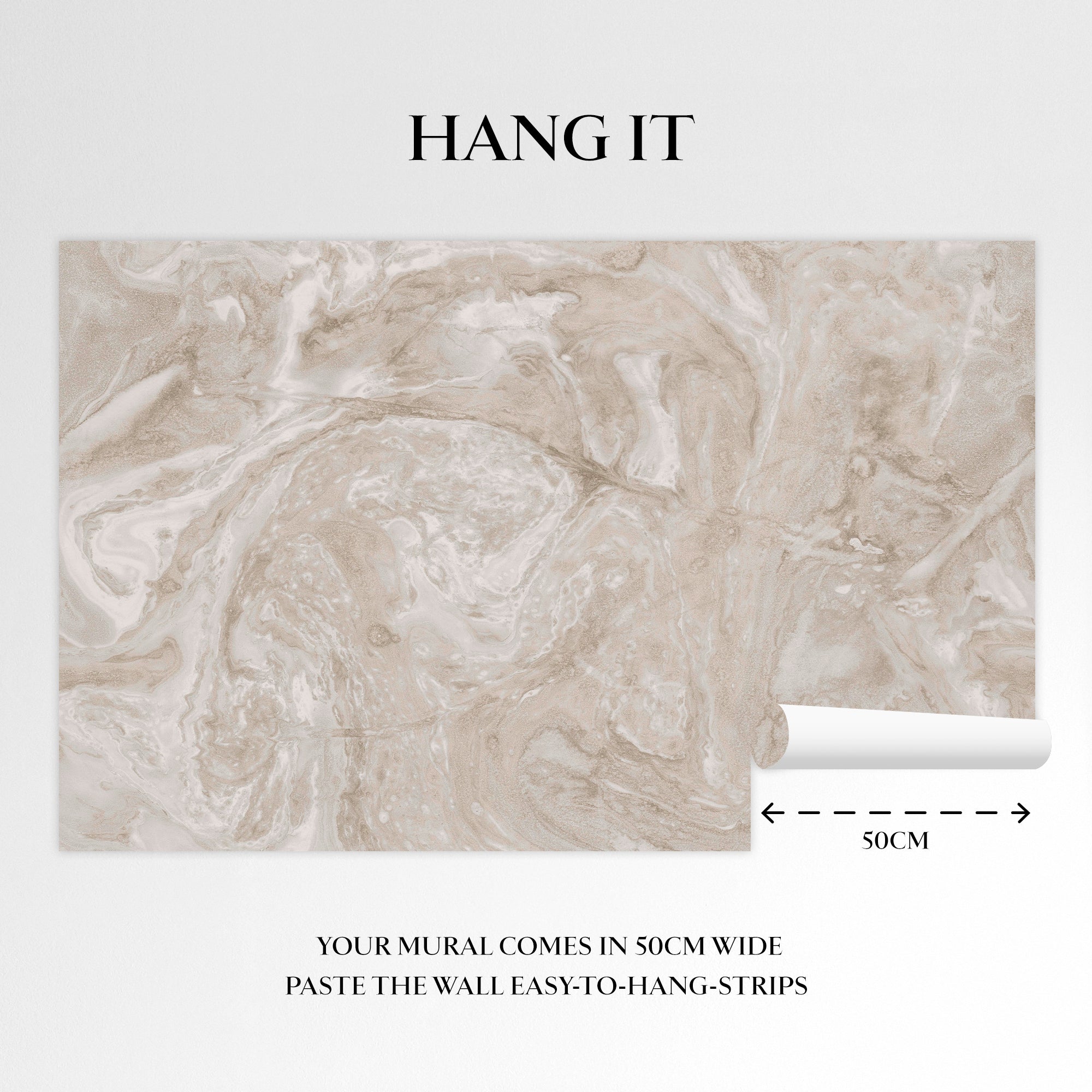 140655 Ethereal Marble Pearl mural by Abigail Ahern