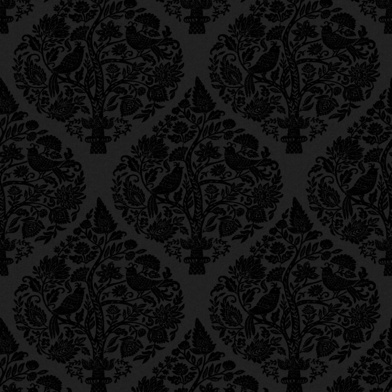 142017 Woodland Fable Noir Wallpaper by Graham & Brown