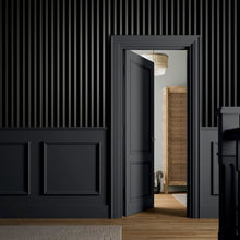 142021 Millicent Stripe Noir Wallpaper by Graham & Brown