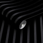 142021 Millicent Stripe Noir Wallpaper by Graham & Brown