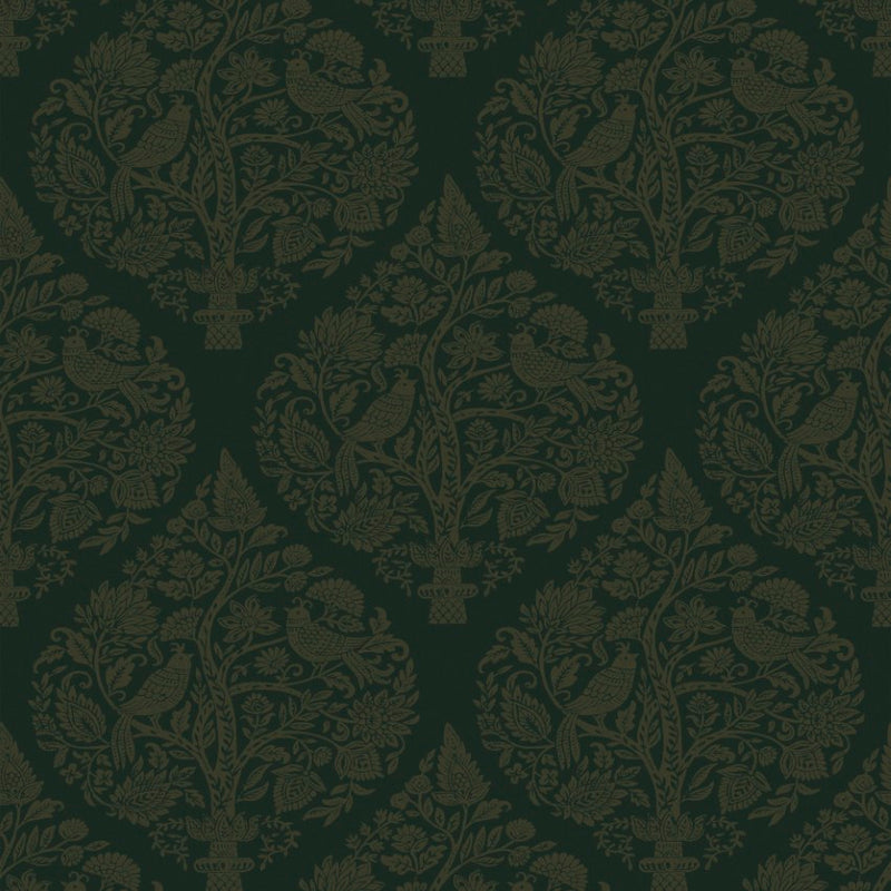 142058 Woodland Fable Emerald Wallpaper by Graham & Brown