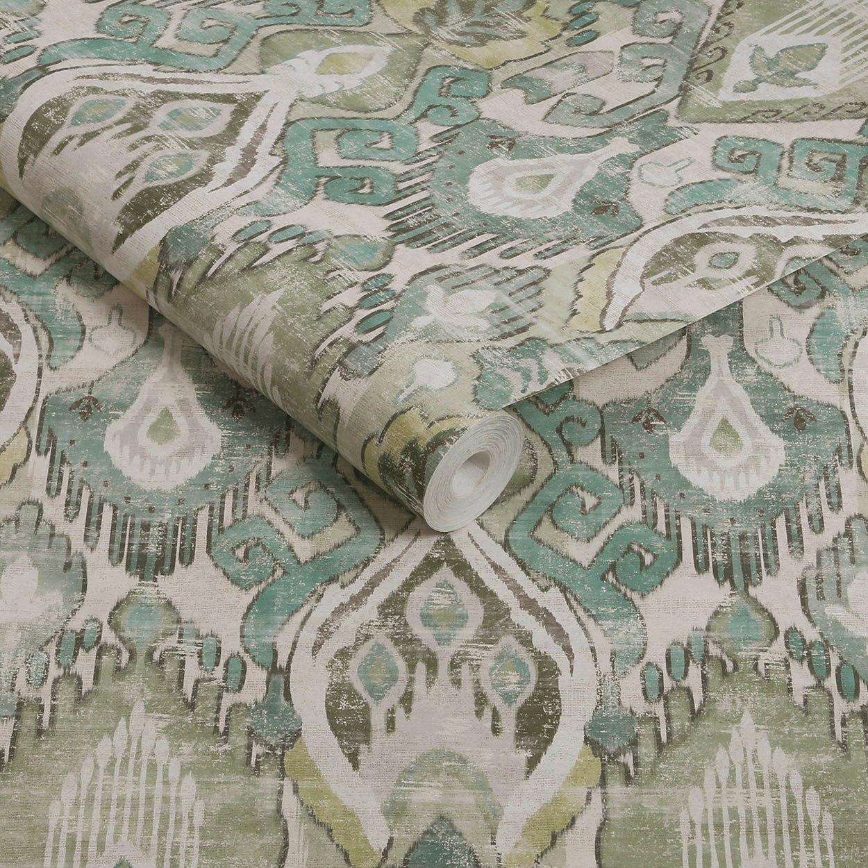 142304 Daraee Tapestry Green Wallpaper by Graham & Brown
