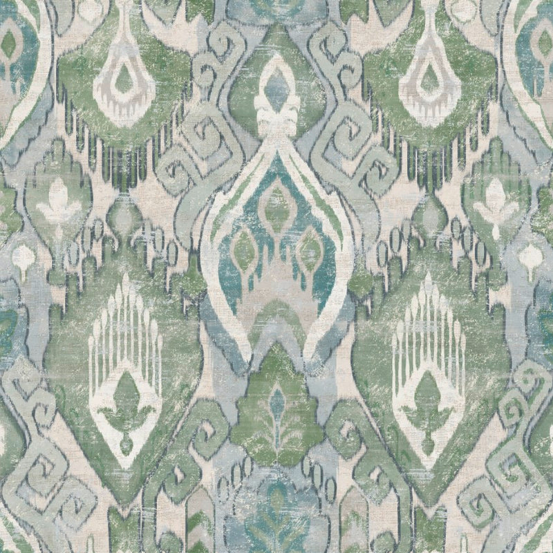 142306 Daraee Tapestry Blue & Green Wallpaper by Graham & Brown