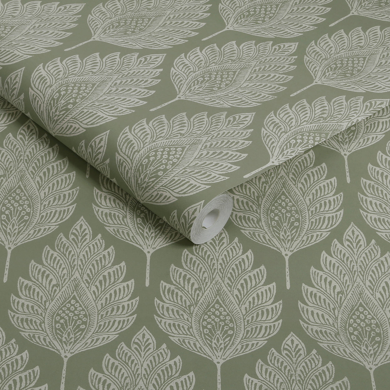142308 Flame Leaf Sage Wallpaper by Graham & Brown