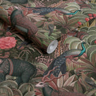 142314 Jungle Jamboree Damson Wallpaper by Graham & Brown
