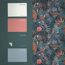142315 Jungle Jamboree Navy & Teal Wallpaper by Graham & Brown