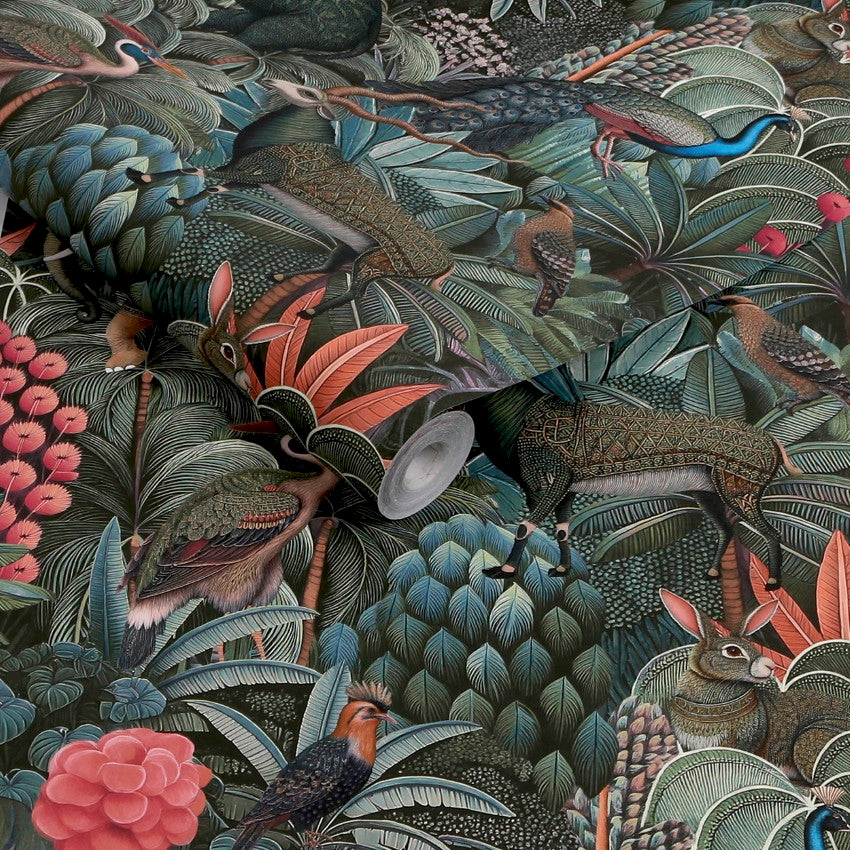 142317 Jungle Jamboree Green Wallpaper by Graham & Brown