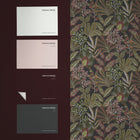 142318 Vendura Weave Black & Damson Wallpaper by Graham & Brown