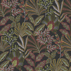 142318 Vendura Weave Black & Damson Wallpaper by Graham & Brown