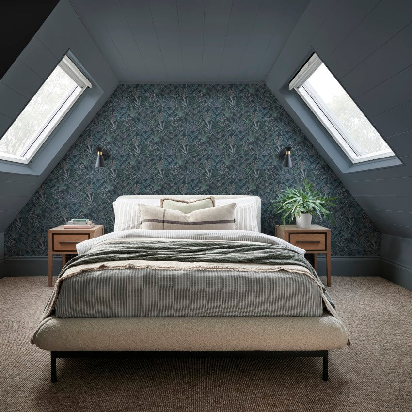 142319 Vendura Weave Navy Wallpaper by Graham & Brown