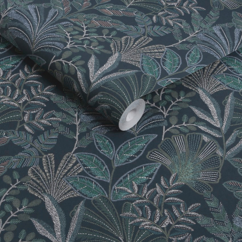 142319 Vendura Weave Navy Wallpaper by Graham & Brown
