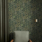 142320 Vendura Weave Emerald Wallpaper by Graham & Brown
