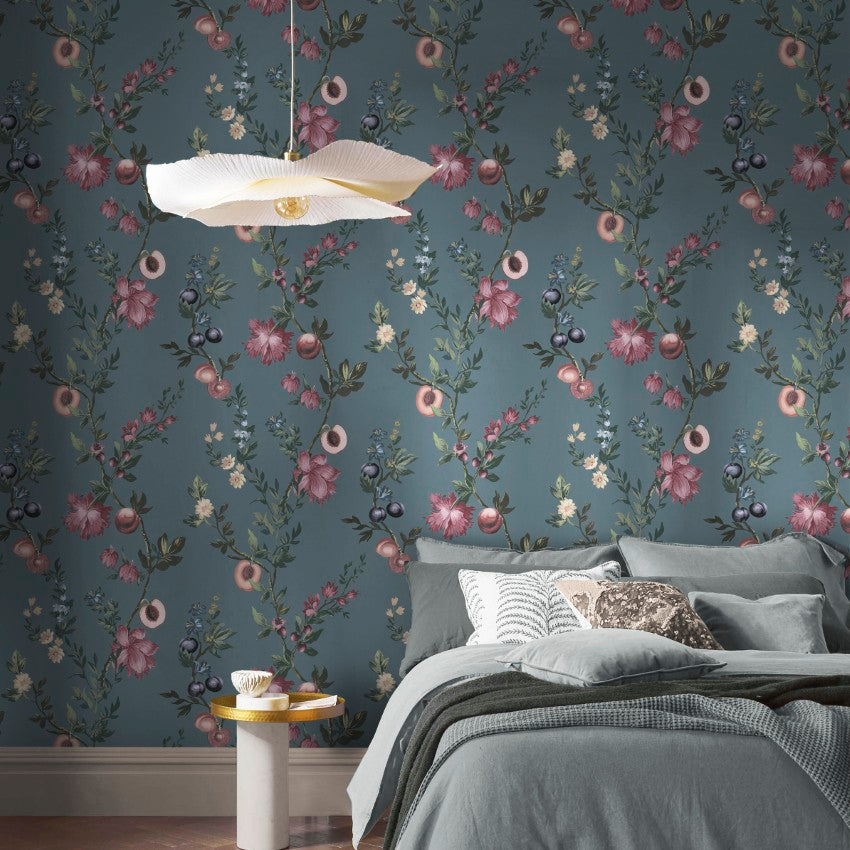 142340 Allurium Denim Wallpaper by Graham & Brown
