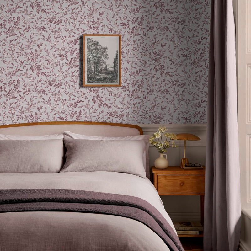 142346 Archivist’s Leaf Pink Wallpaper by Graham & Brown