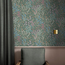 142352 Painterly Flora Green Wallpaper by Graham & Brown
