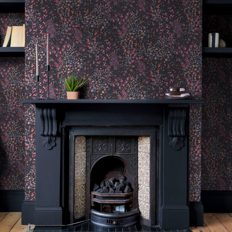 142354 Painterly Flora Blue & Pink Wallpaper by Graham & Brown