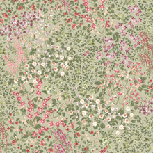 142355 Painterly Flora Sage Wallpaper by Graham & Brown