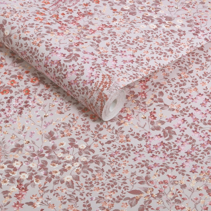 142357 Painterly Flora Pink Wallpaper by Graham & Brown
