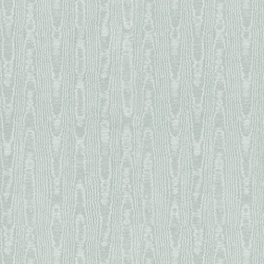 142360 Moire Duck Egg Wallpaper by Graham & Brown