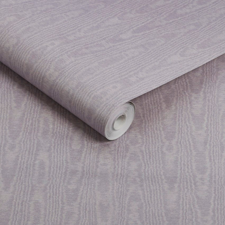 142362 Moire Lavender Wallpaper by Graham & Brown