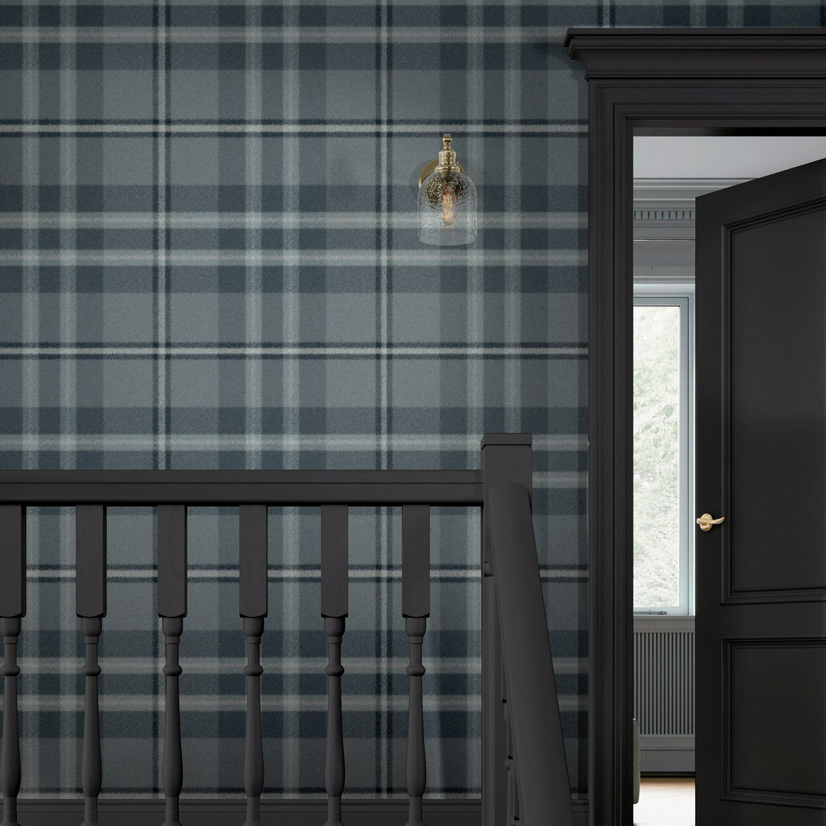 Eildon Weave Archival Blue Wallpaper by Superfresco Easy