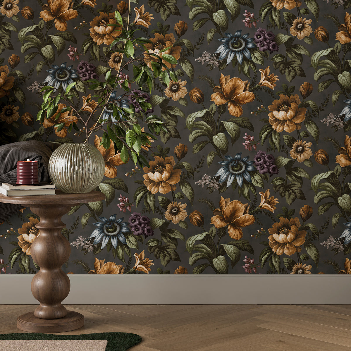 Gardinia Charcoal Wallpaper by Superfresco Easy