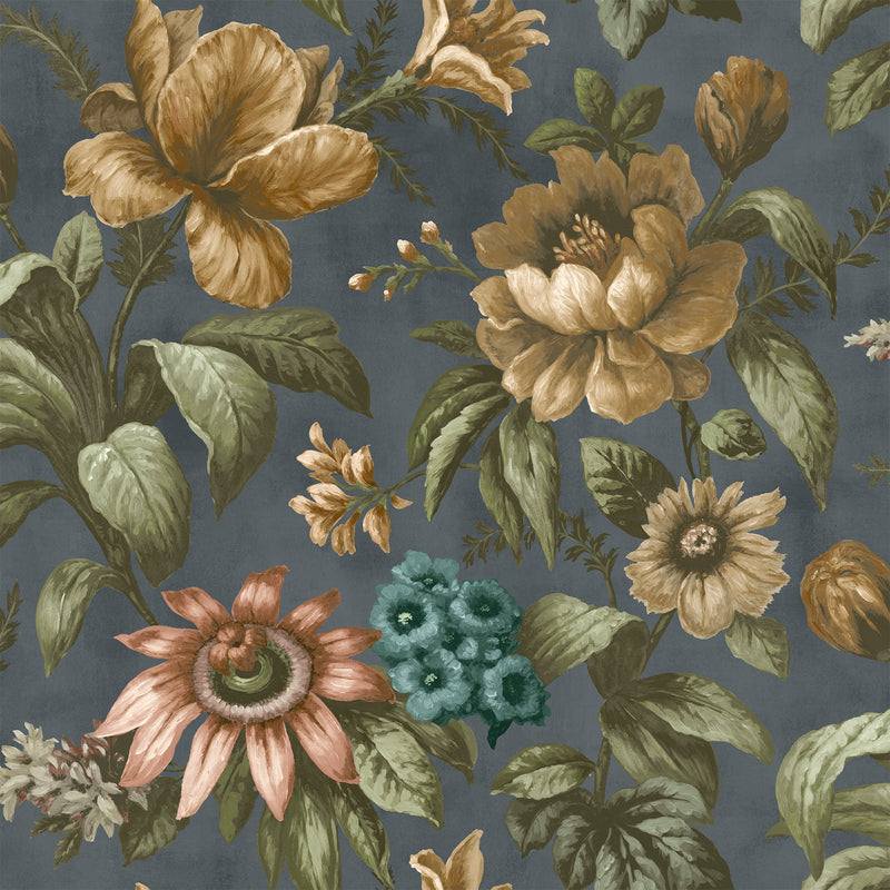 142537 Gardinia Archival Blue Wallpaper by Superfresco Easy