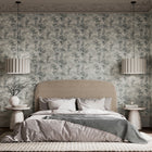 143030 Shibui Forest Shadow Dark Grey Threadscape Wallpaper by Boutique