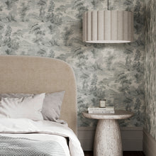 143030 Shibui Forest Shadow Dark Grey Threadscape Wallpaper by Boutique