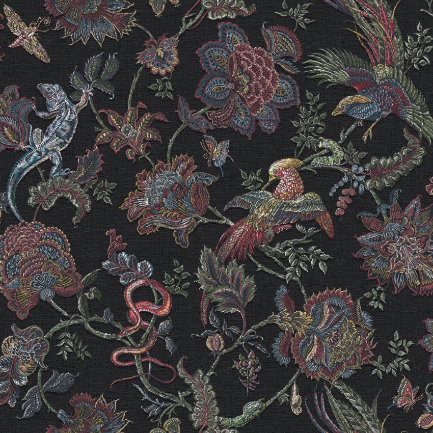 Eternal Weave Black Wallpaper by Graham & Brown