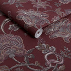 143237 Eternal Weave Damson Wallpaper by Graham & Brown