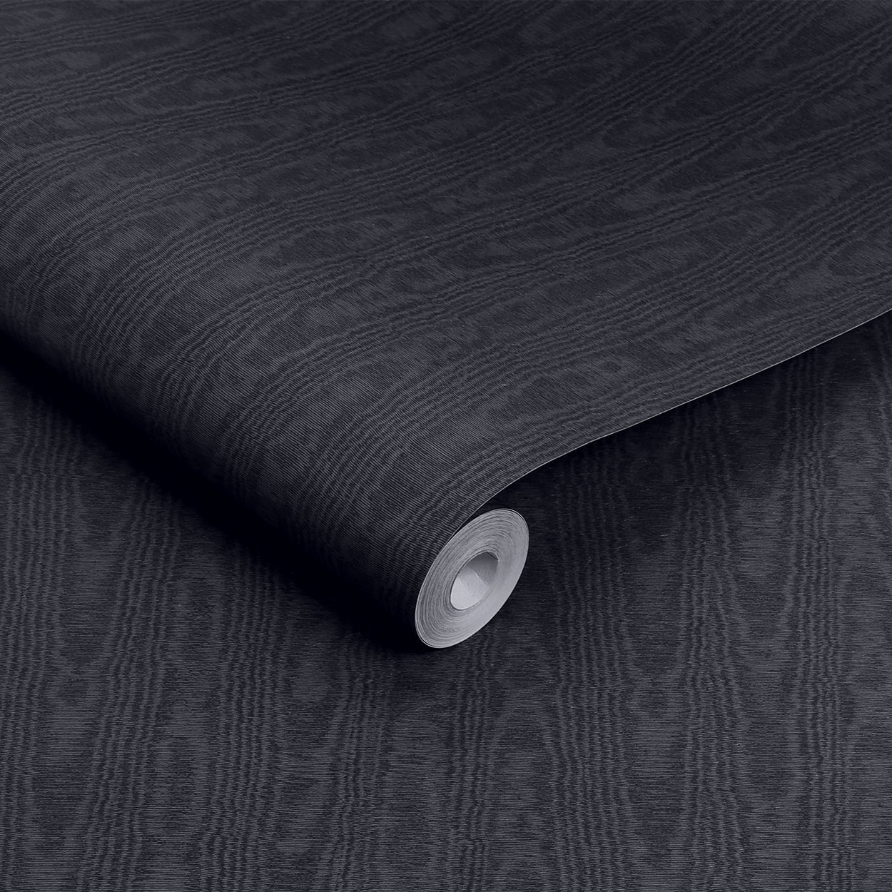 143241 Moire Navy Wallpaper by Graham & Brown
