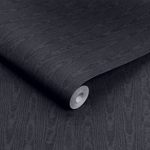 143241 Moire Navy Wallpaper by Graham & Brown