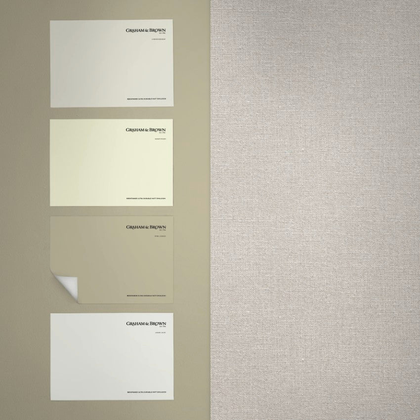 143255 Haptic Linen Wallpaper by Graham & Brown