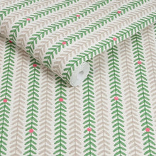 Painterly Stripe Green Wallpaper by Next